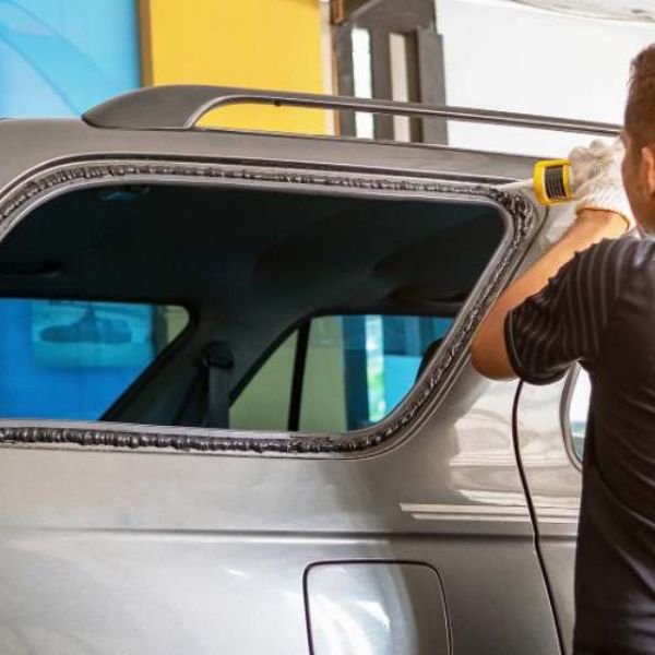 Passenger Side Rear Glass Repair